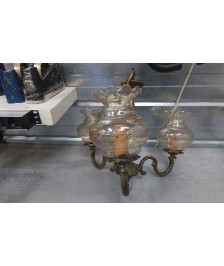 LUSTRE 3 BRANCHES LAITON 