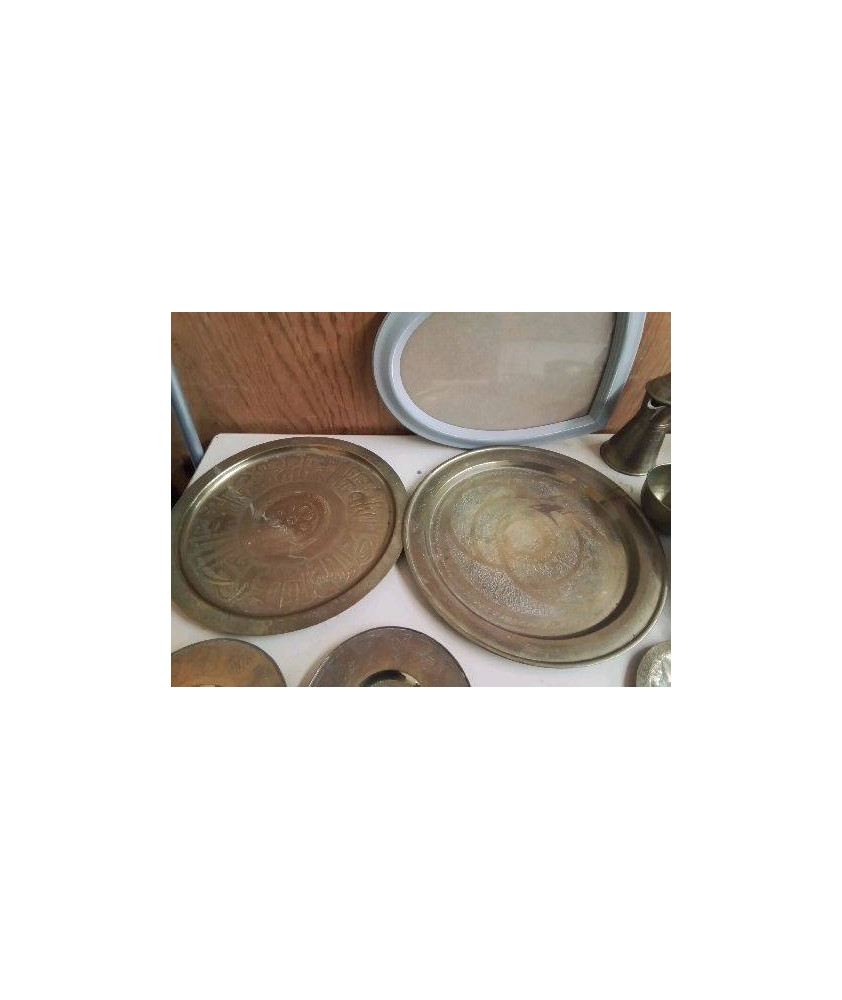 PLATEAU DORÉ LAITON MAROCAIN 