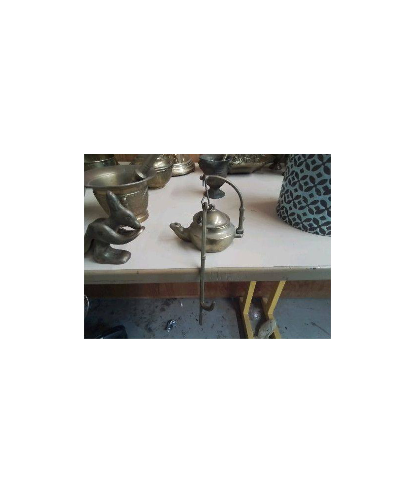 LAMPE À HUILE LAITON 