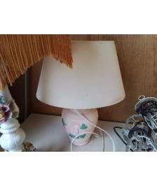LAMPE ROSE MOTIF FLORAL 