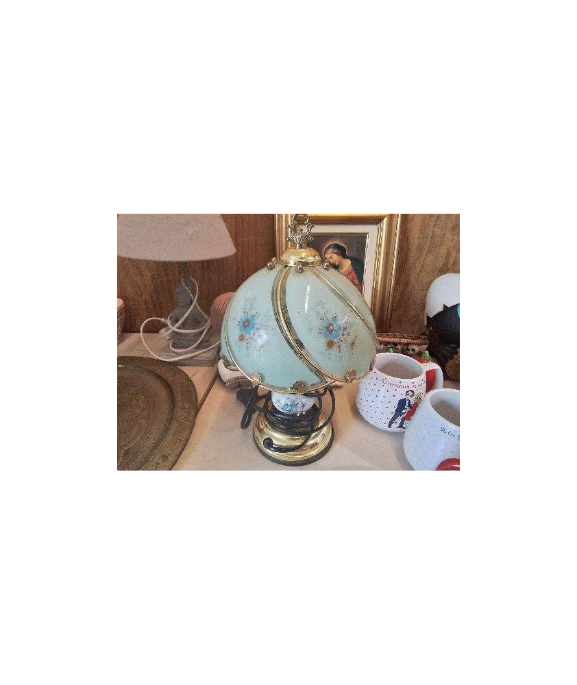 PETITE LAMPE VINTAGE MOTIF FLORAL 