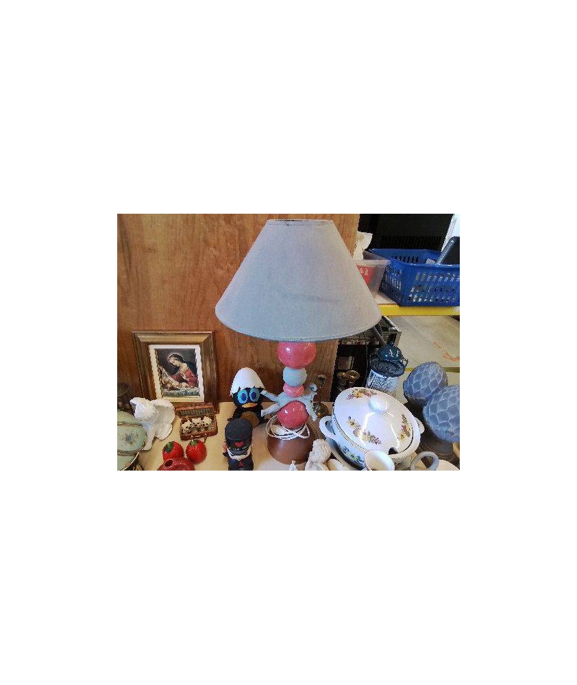 LAMPE DECORATION TERRE CUITE ARTISANAL 