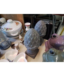 PAIRE DECORATION D’EXTERIEUR GRIS 