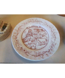 LOT DE 3 ASSIETTES À DESSERT 