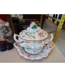 SOUPIÈRE MOTIF FLORAL 