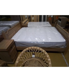 LIT EN CHENE MASSIF 160 +SOMMIERS 