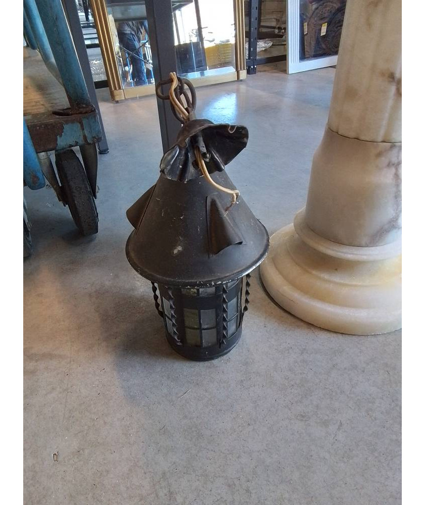 LANTERNE MÉTAL ET VERRE