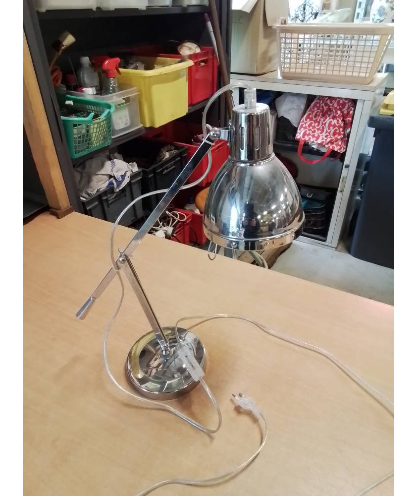 LAMPE DE BUREAU ARTICULE MÉTAL CHROMÉ 