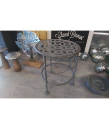 PORTE POT FER GRIS PM 