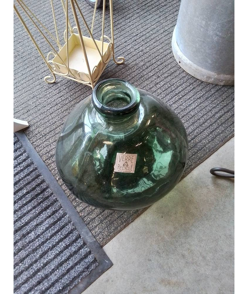 DAME JEANNE VERRE TEINTÉ VERT