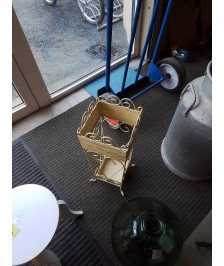 PORTE PARAPLUIE MÉTAL JAUNE