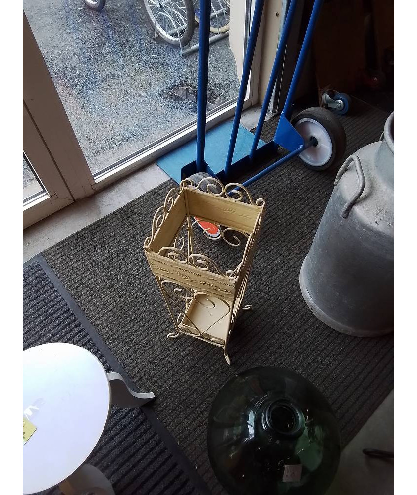 PORTE PARAPLUIE MÉTAL JAUNE