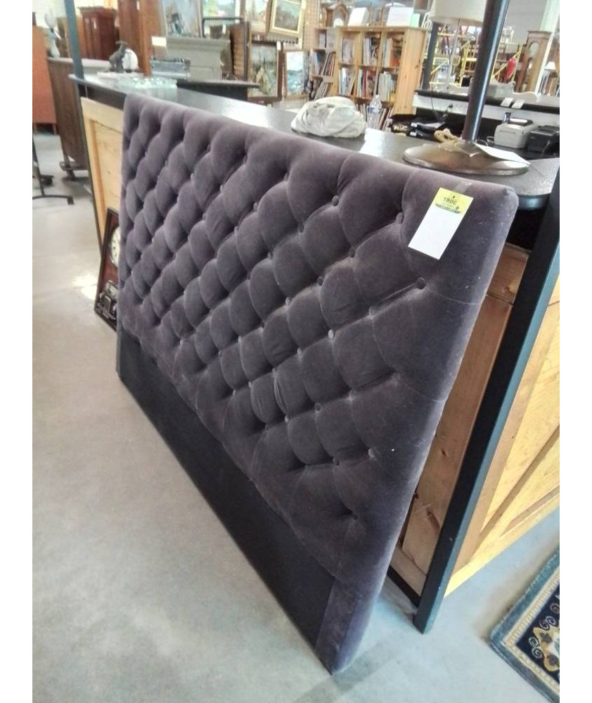 TETE DE LIT TISSU CHOCOLAT 160X125CM