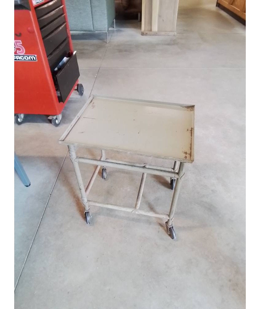 DESSERTE INDUSTRIEL MÉTAL ANNÉES 50