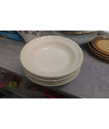 ASSIETTES CREUSES BEIGE 