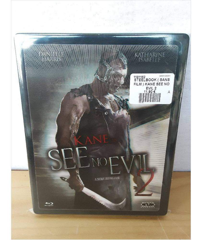 STEELBOOK ( SANS FILM ) KANE SEE NO EVIL 2 STEELBOOK ( SANS FILM ) KANE SEE NO EVIL 2