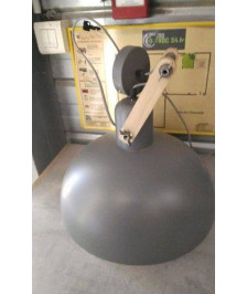 SUSPENSION METAL BOIS - STYLE INDUSTRIEL 