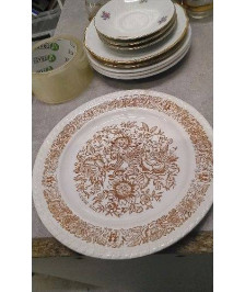 ASSIETTE FLEURIE - ANCIENNE 