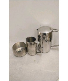 CAFETIÈRE + POT A LAIT + SUCRIER INOX - LE LOT