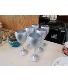 VERRE A PIED ARGENTÉ 