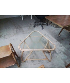 BOUT DE CANAPÉ TABLE ROTIN 