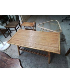 TABLE BASSE ROTIN 