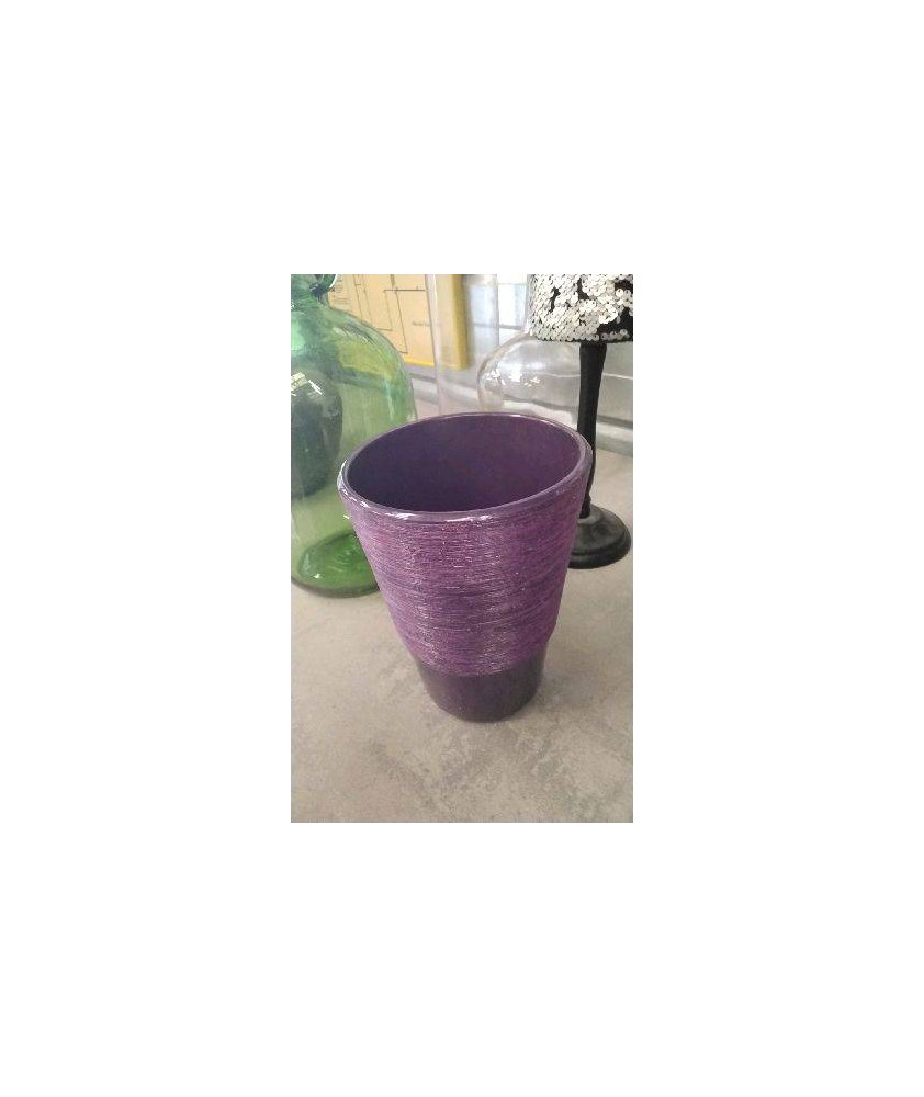 CACHE POT VIOLET 