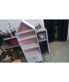 BIBLIOTHÈQUE ENFANT  1 TIROIR MAISON