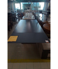 TABLE VERRE 2 ALLONGES ENVIRON 200KG