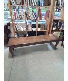 BANC CHÊNE PIEDS CAMBRÉ STYLE RÉGENCE 150CM