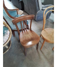 CHAISE BISTROT BOIS FISCHEL ANNÉES 50 EN L\'ÉTAT 