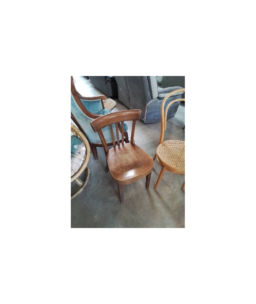 CHAISE BISTROT BOIS FISCHEL ANNÉES 50 EN L\'ÉTAT 