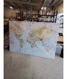 CARTE DU MONDE 200X140CM