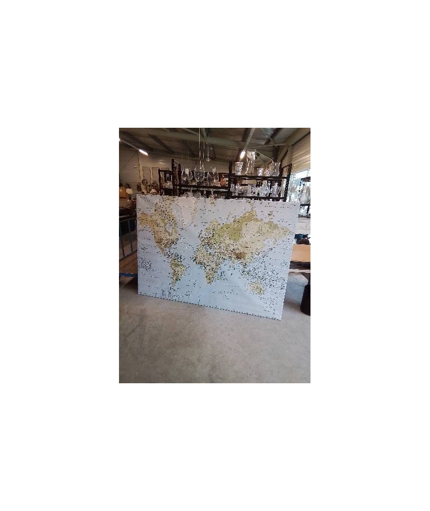 CARTE DU MONDE 200X140CM