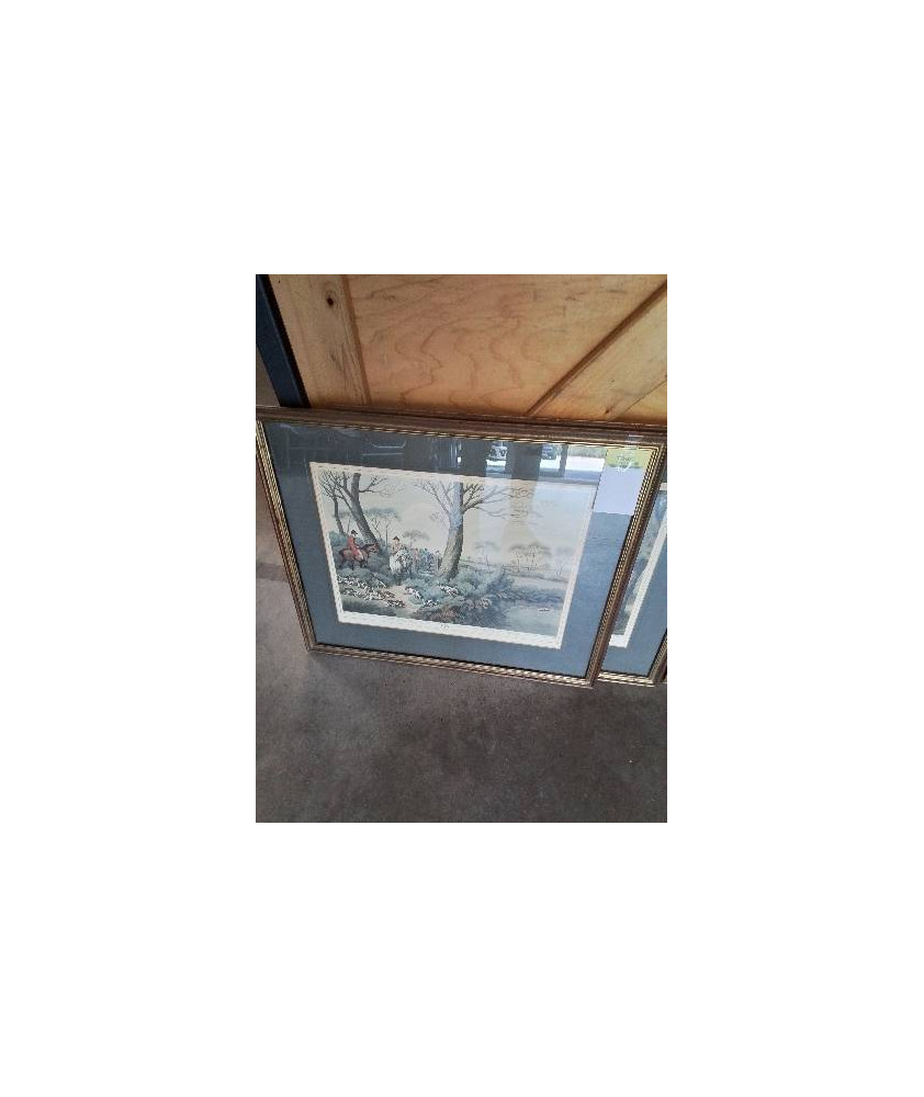 GRAVURE LA CHASSE AU LIEVRE 1 D’APRES J.GODBY&H.MERLOE