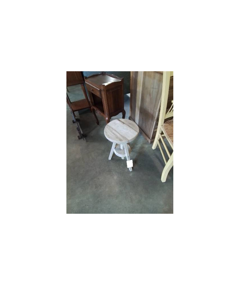 TABOURET A VIS BOIS NATUREL 