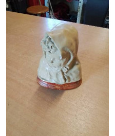 STATUE BUSTE PETITE FILLE PLATRE