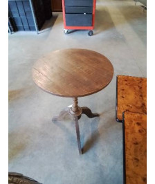 SELLETTE RONDE TRIPODE BOIS TOURNÉ 