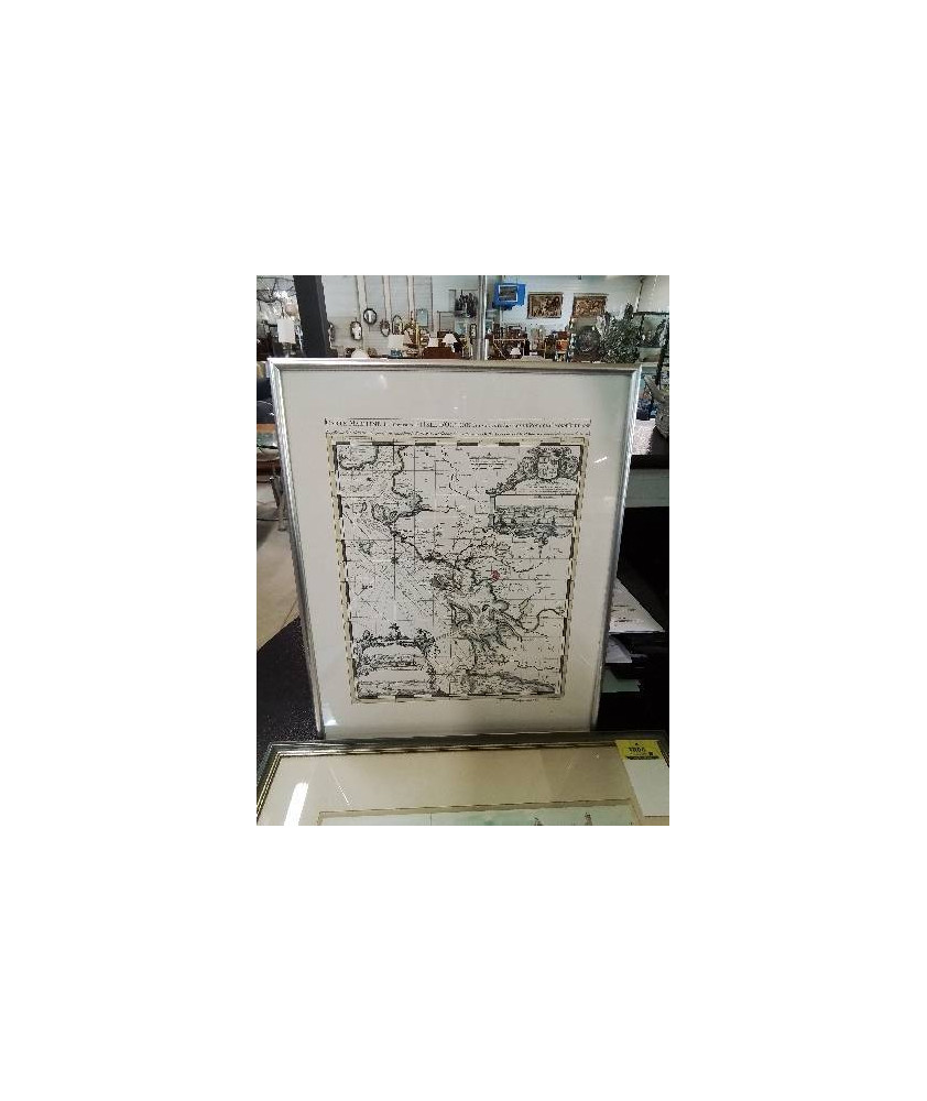 TABLEAU CARTE MARITIME DES ENVIRONS DE L’ISLE D’OLERON COLLECTION MEDIATHEQUE 