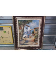 TABLEAU JOUEURS DE BOULES 