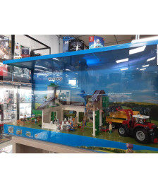 VITRINE PLAYMOBIL FERME TRACTEUR