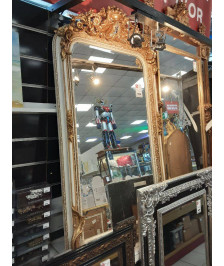 MIROIR CONTOUR BLANC DORE