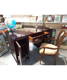 BUREAU STYLE ART DECO 1 PORTE 5 TIROIRS