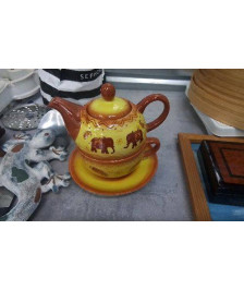 THEIERE + TASSE ELEPHANT 