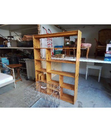 GRANDE ÉTAGÈRE BIBLIOTHEQUE EN PIN