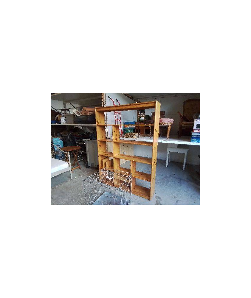 GRANDE ÉTAGÈRE BIBLIOTHEQUE EN PIN