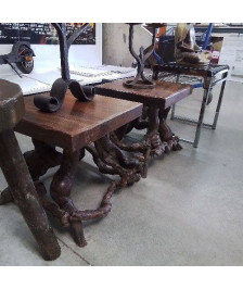 TABLE BASSE PIETEMENT VIGNE