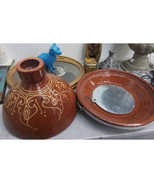 TAJINE TERRE XL + BRULEUR ( DIAM 35CM)
