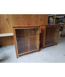 PETITE VITRINE ANNÉE 60 RETRO ÉCLAIRÉE