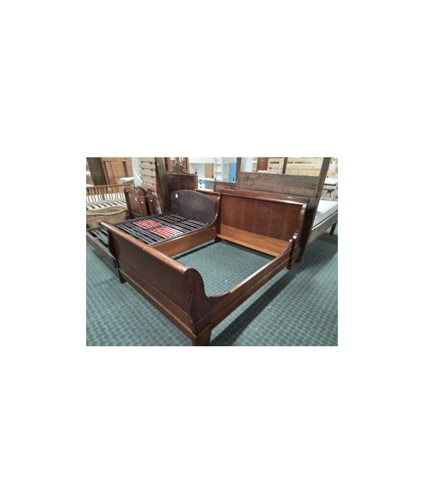 LIT DE STYLE LOUIS PHILIPPE EN MERISIER